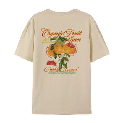 T-shirt - Grapefruit - Unikalny nadruk na plecach, Wygodny - Idealny do codziennego użytku