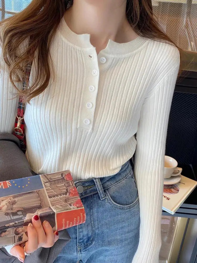Sweter damski gładki