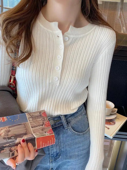Sweter damski gładki