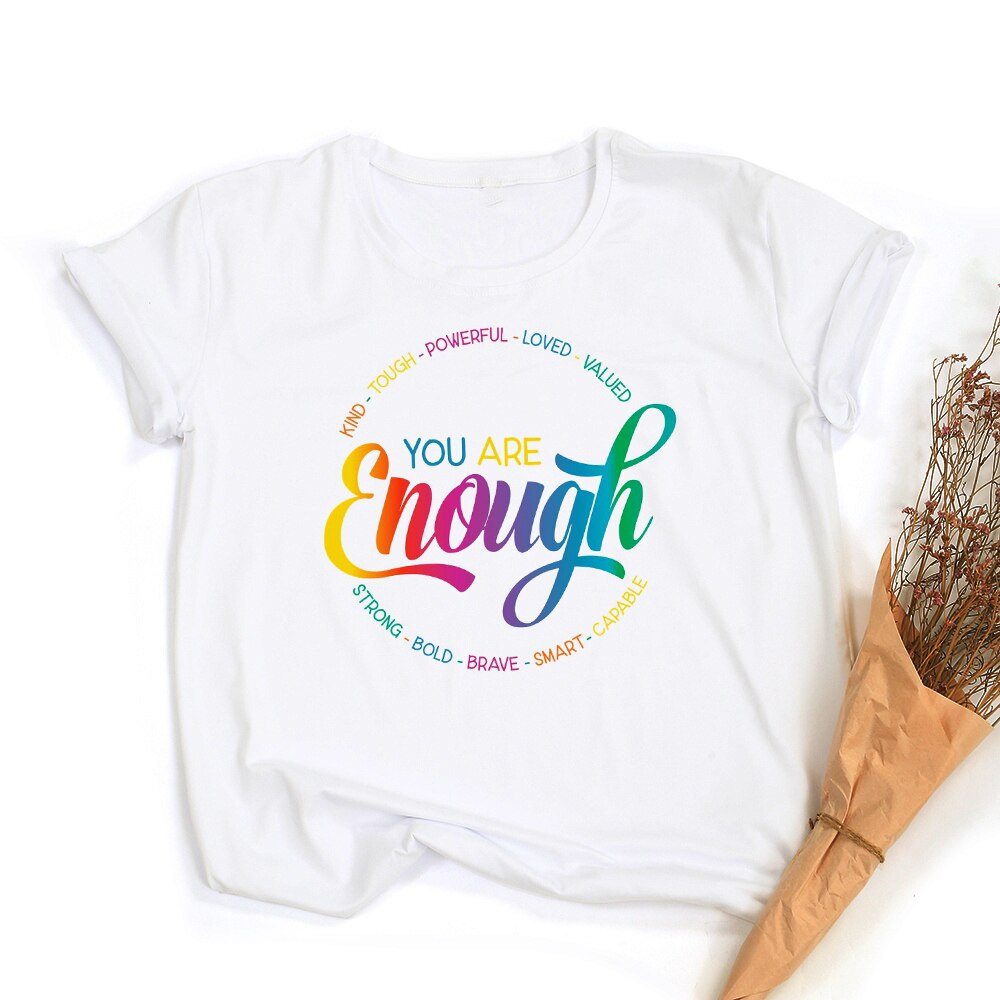 Tęczowa koszulka z grafiką Peace Love Equality | LGBT Pride Retro Summer Top