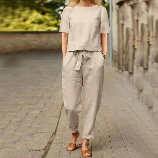 Elegancki, kolorowy 2-czÄ™Å›ciowy zestaw letni