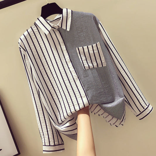 AnasBlouse I Bluzka w prążki dla kobiet