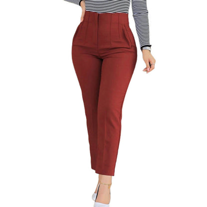 Allegra Hose - Damskie wąskie spodnie z wysokim stanem zapewniające stylowy wygląd