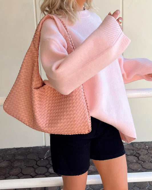 Wygodny sweter Gisela | różowy