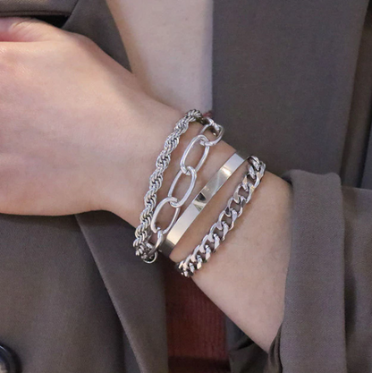 Charmy Arm Candy | Piękny 4-częściowy zestaw bransoletek