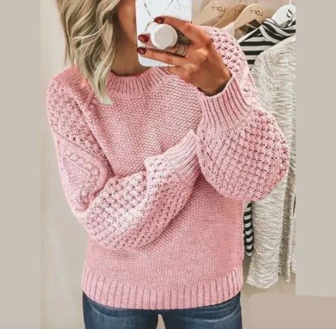 Sweter z dzianiny Hartleen
