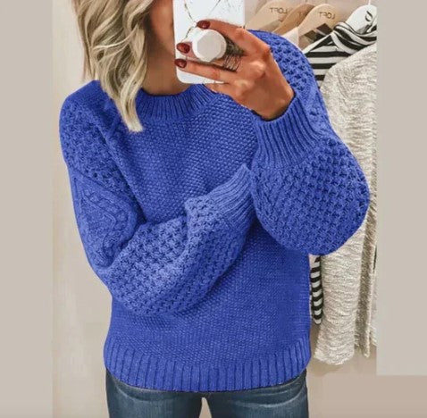 Sweter z dzianiny Hartleen