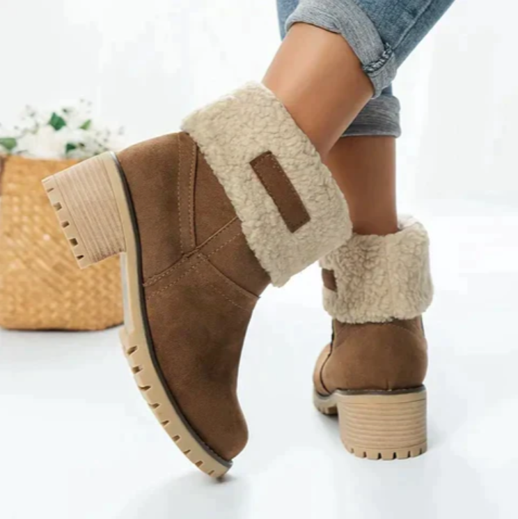 Pearl - przytulne, ciepłe, sznurowane buty