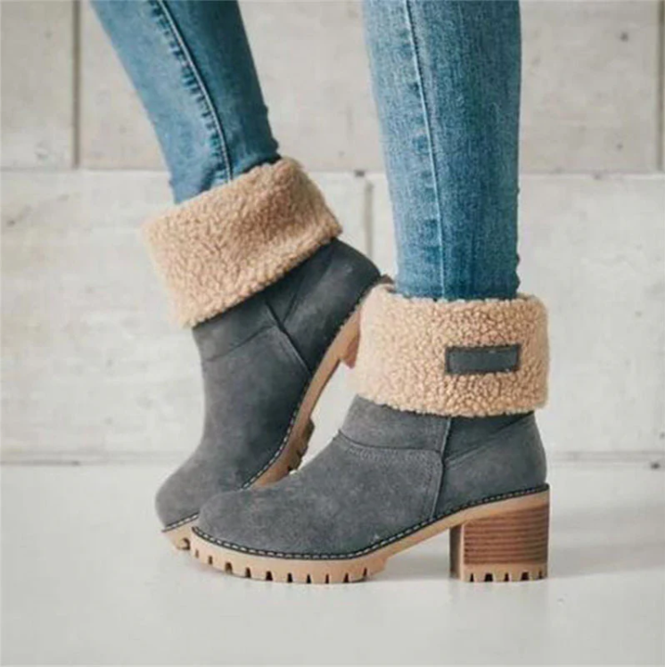 Pearl - przytulne, ciepłe, sznurowane buty