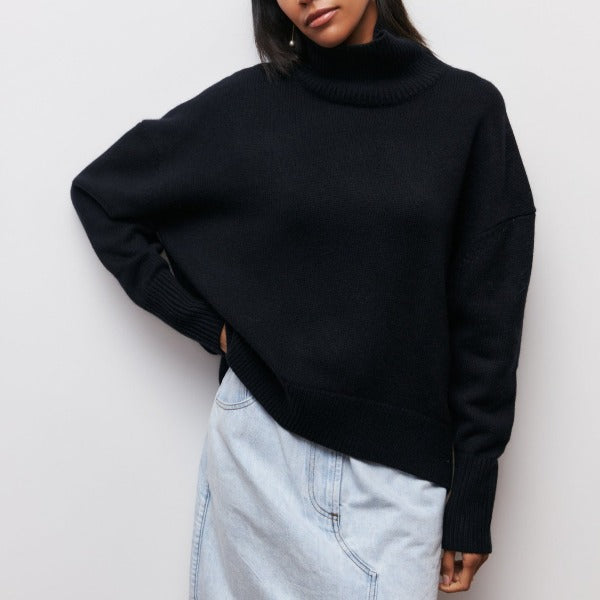 Sweter z kołnierzem rolowanym Nelly