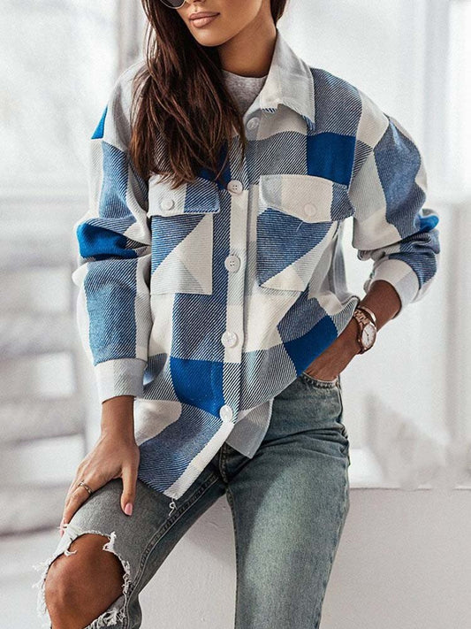 Odalis - Elegancka bluzka w kratę