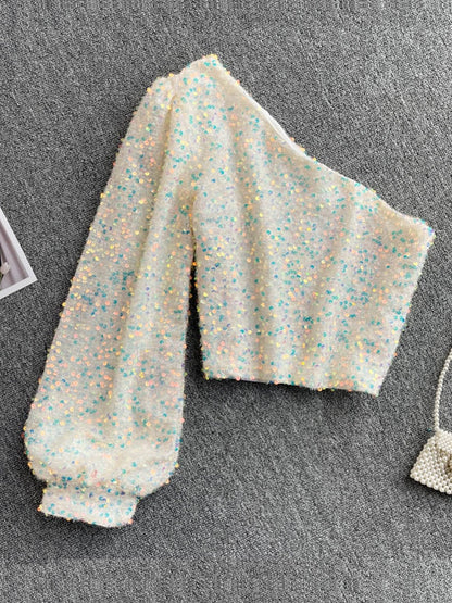 Elize Glitter Top | Wspaniały przez całą noc