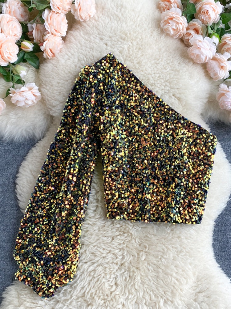 Elize Glitter Top | Wspaniały przez całą noc