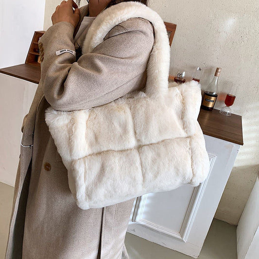 Vardi Dante™ Pipa Plush Handbag | Wygodna i zimowa torba damska