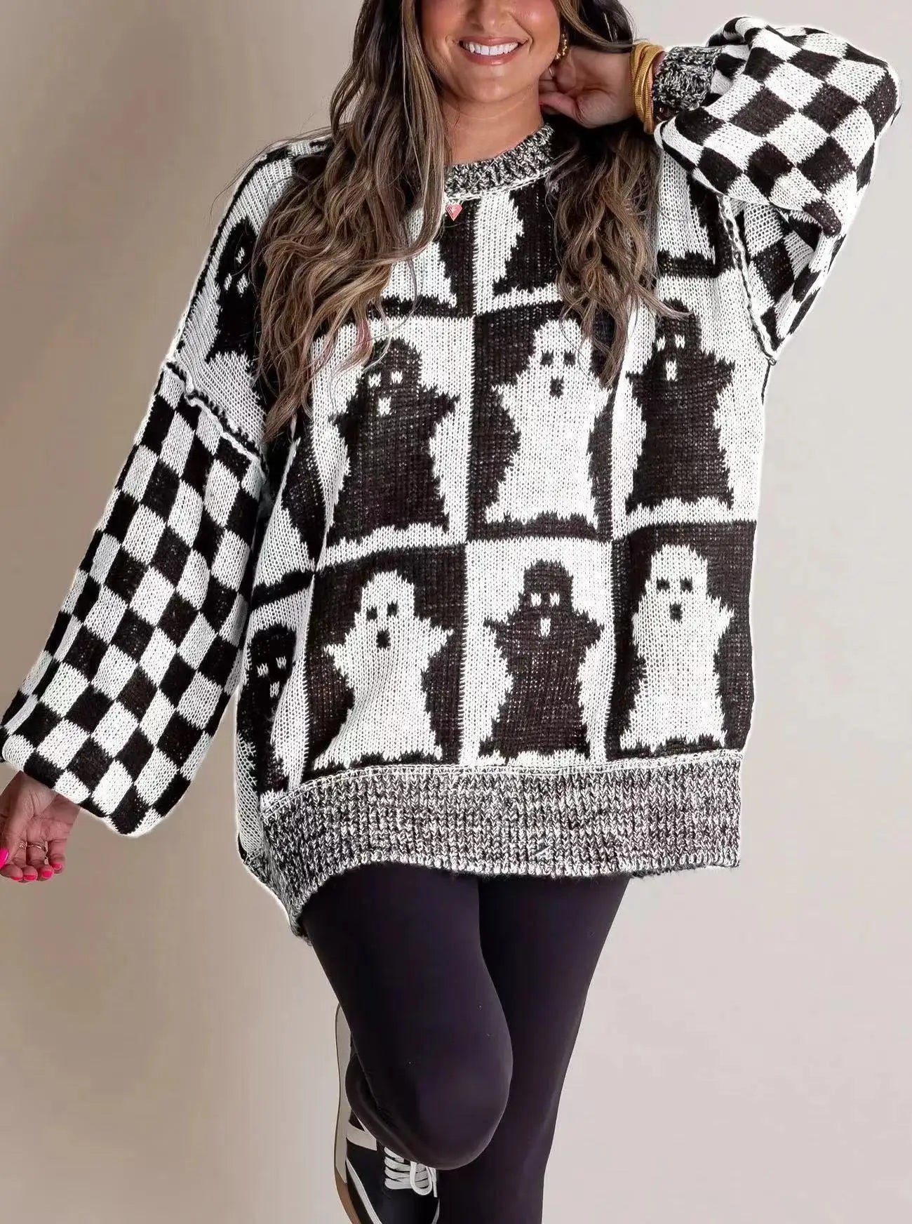 Sweter z dzianiny Else