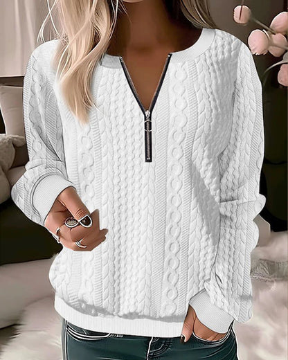 Zimowy sweter damski z dzianiny