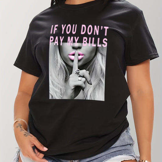 T-shirt z nadrukiem - krótkie rękawy i okrągły dekolt