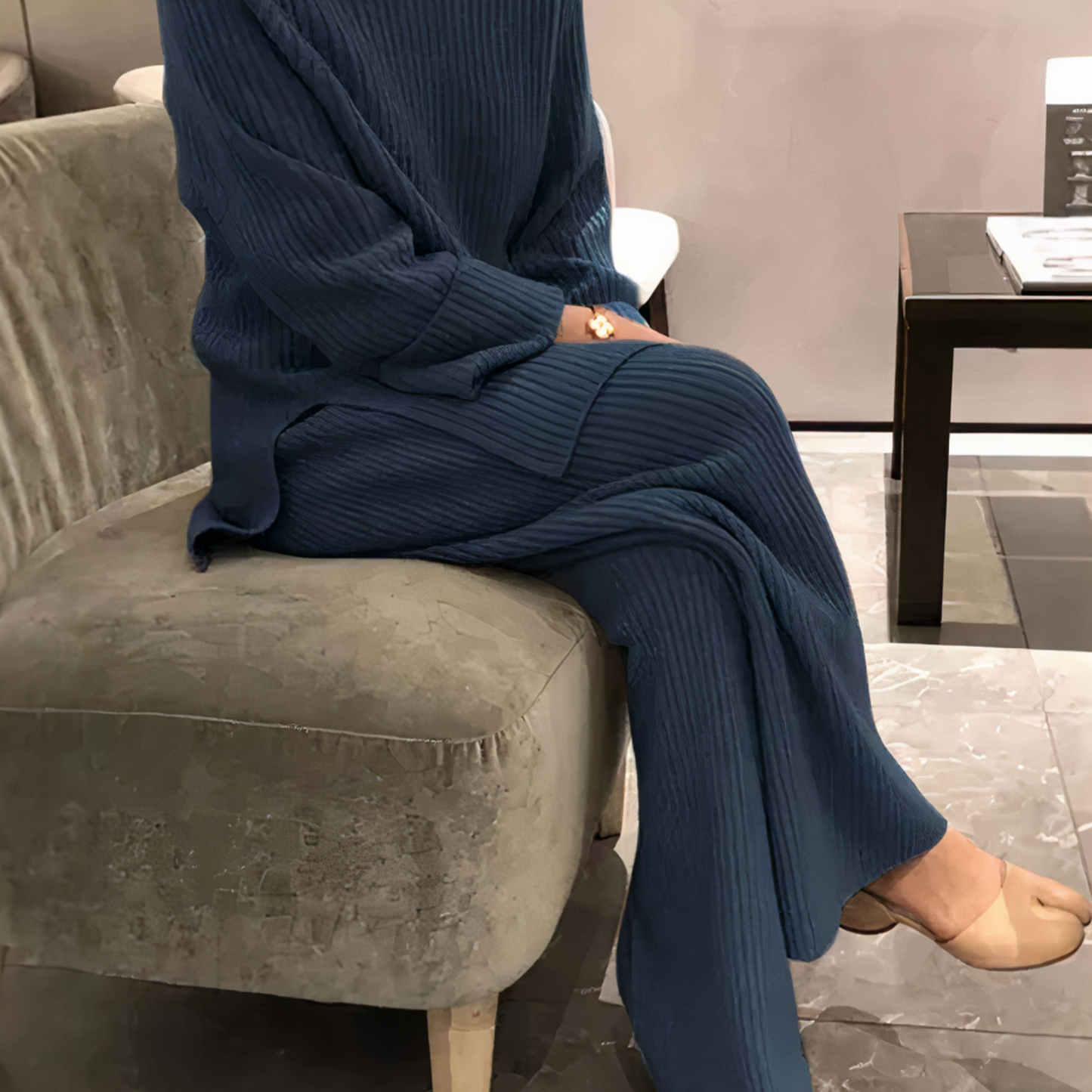 Sweter i spodnie z dzianiny - Samantha