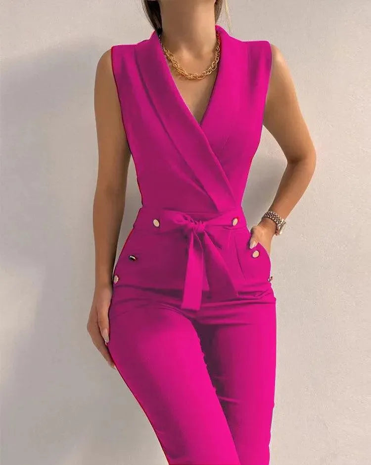 Stylowy top z dopasowanymi spodniami