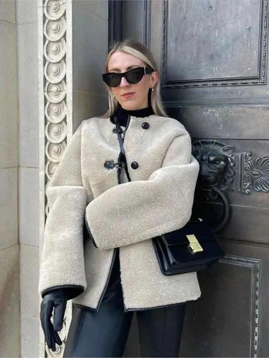 Szykowny, przytulny i elegancki płaszcz zimowy dla kobiet