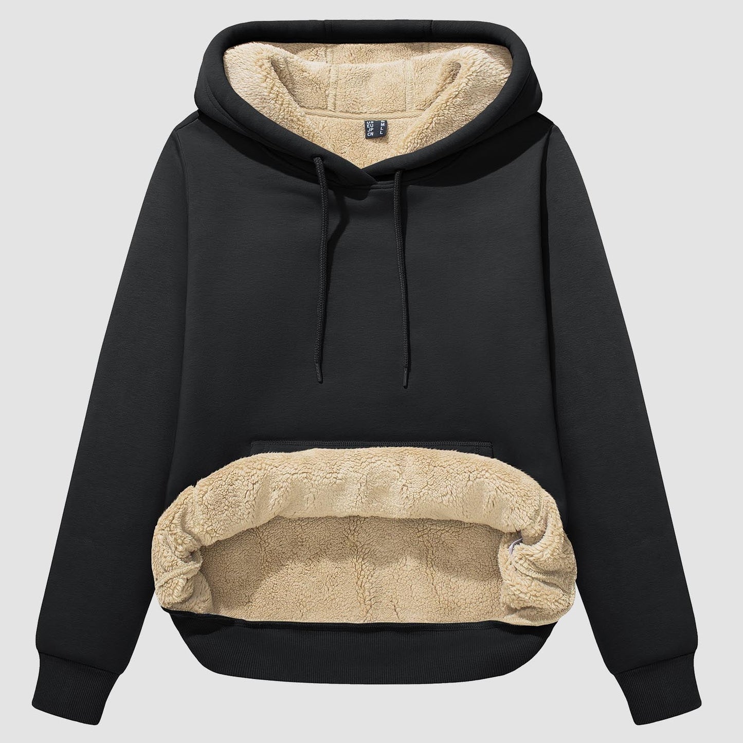 Nadine - Bluza Sherpa z polarową podszewką i kieszenią