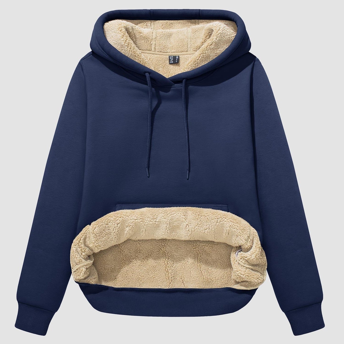 Nadine - Bluza Sherpa z polarową podszewką i kieszenią