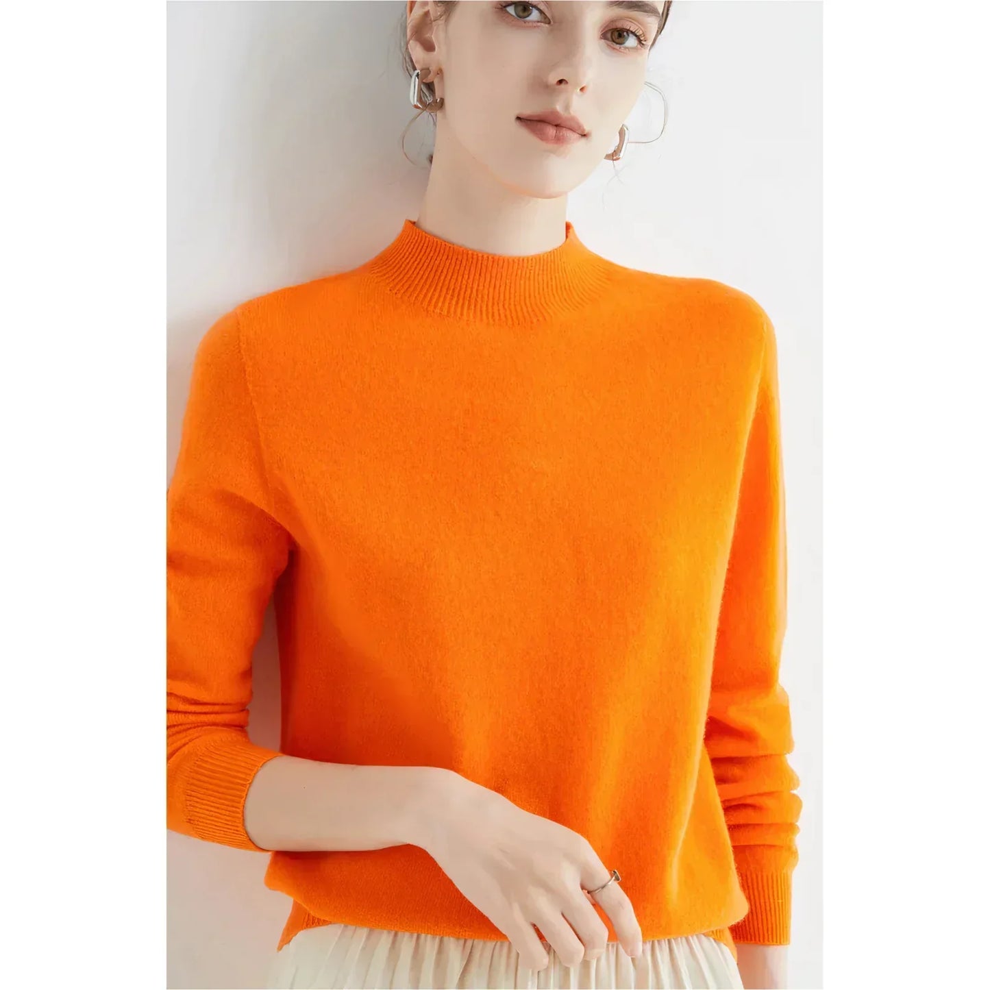 Sweter z dzianiny kaszmirowej - yelena