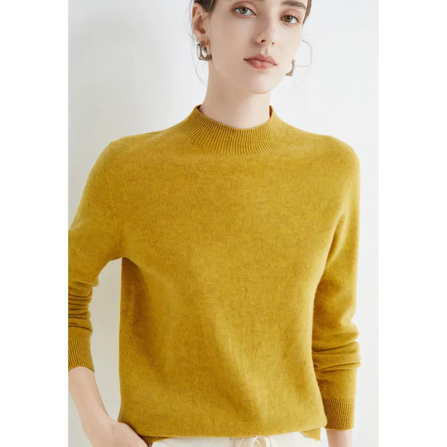 Sweter z dzianiny kaszmirowej - yelena