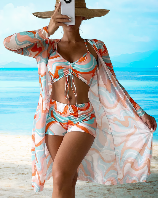 Zestaw bikini z wysokim stanem Penélope® | Cover-up