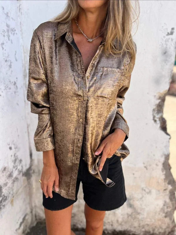 Quinn | Elegancka skórzana koszula do gry