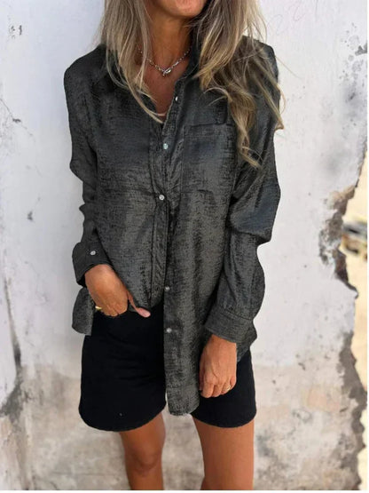 Quinn | Elegancka skórzana koszula do gry