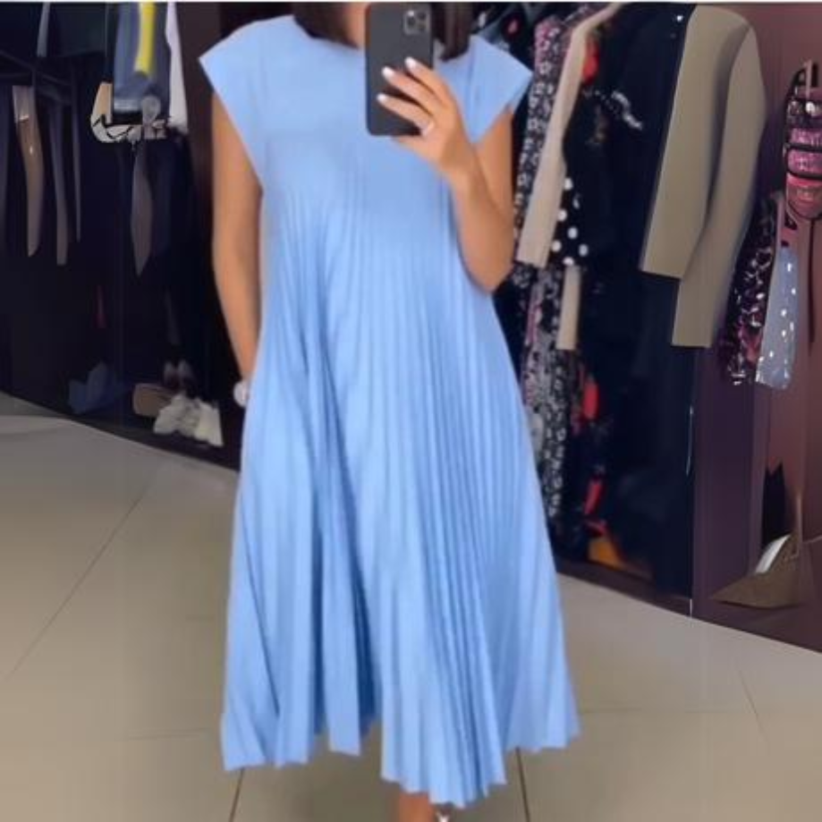 Lekka i elegancka plisowana sukienka
