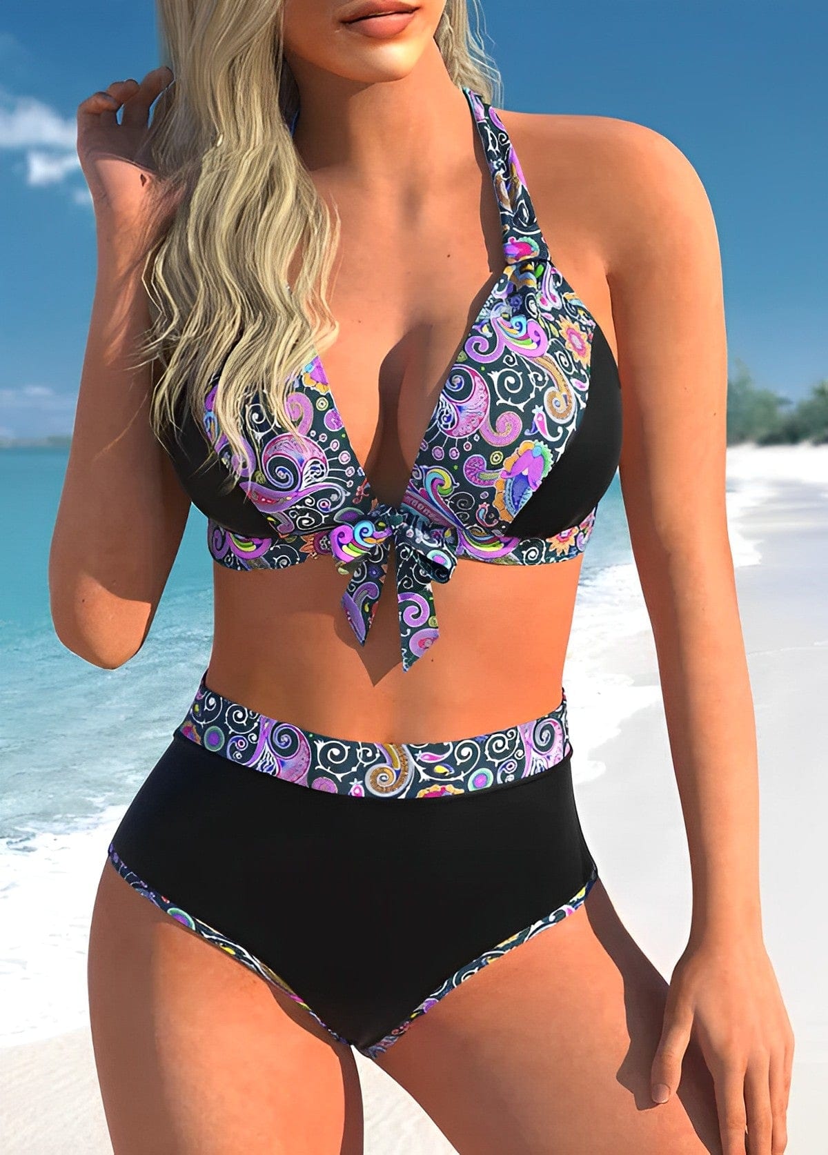 Ami - Bikini z nadrukiem mandali
