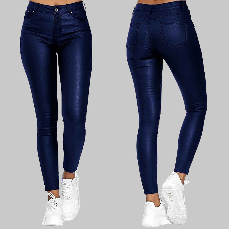 Skórzane spodnie ChicFlex Slim