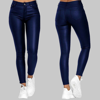 Skórzane spodnie ChicFlex Slim