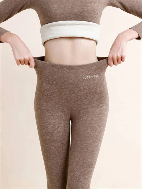 Elodie - Wyszczuplające legginsy z polarową podszewką