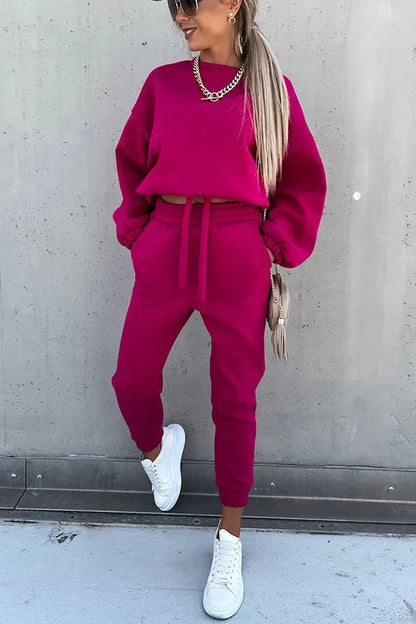 Heidi-Mode | Zestaw sweter i spodnie dresowe