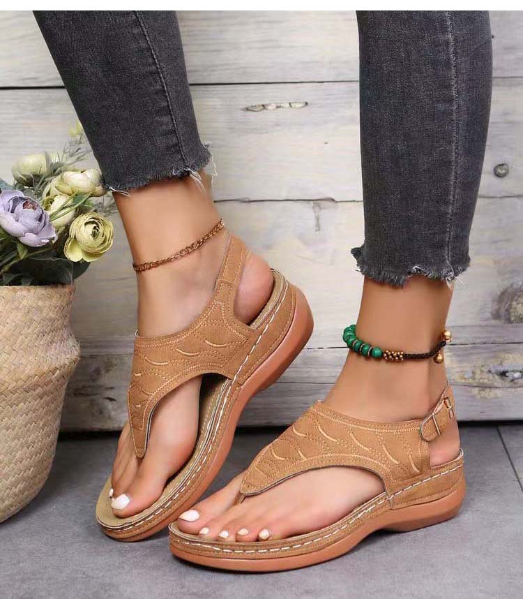 Irene® | Romanza Stylowe sandały na obcasie klinowym na letnią plażę