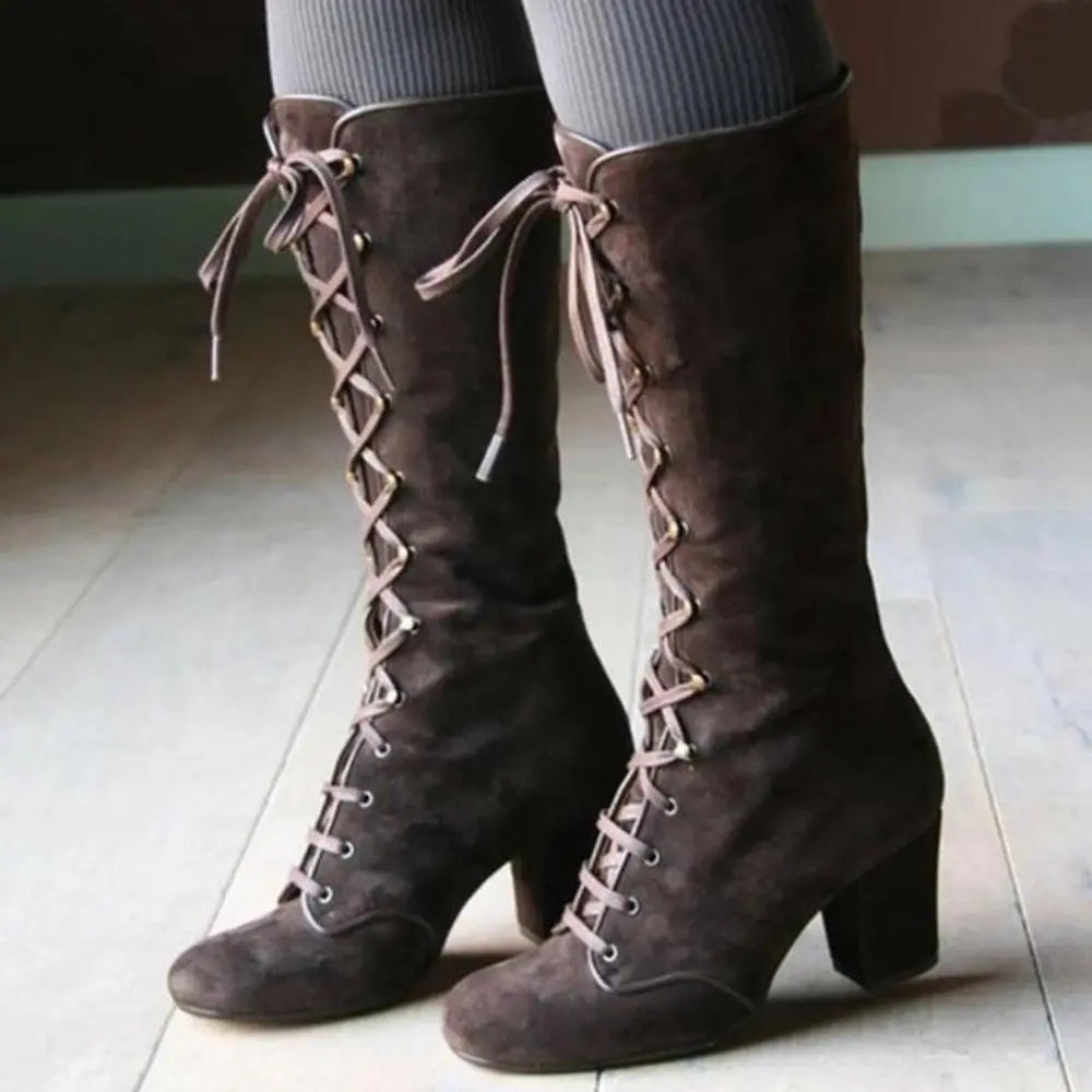 Spiczaste kozaki do kolan | Czarne - Modne i eleganckie - Idealne na każdą okazję