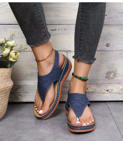 Irene® | Romanza Stylowe sandały na obcasie klinowym na letnią plażę
