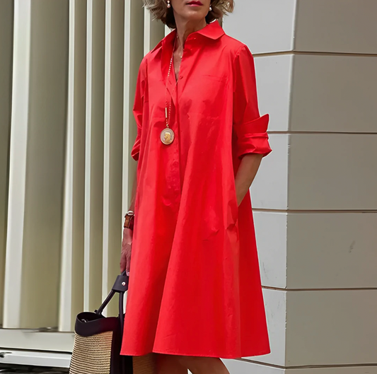 Ponadczasowa sukienka koszulowa o nowoczesnej elegancji
