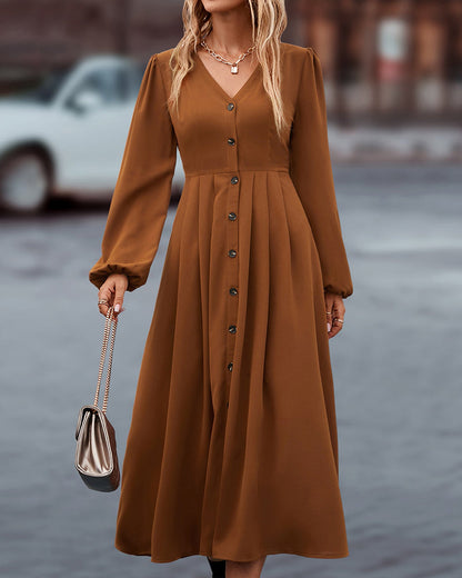 Dowolna | Elegancka jesienna sukienka