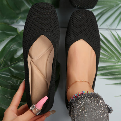 Niebieskie płaskie buty - sofia