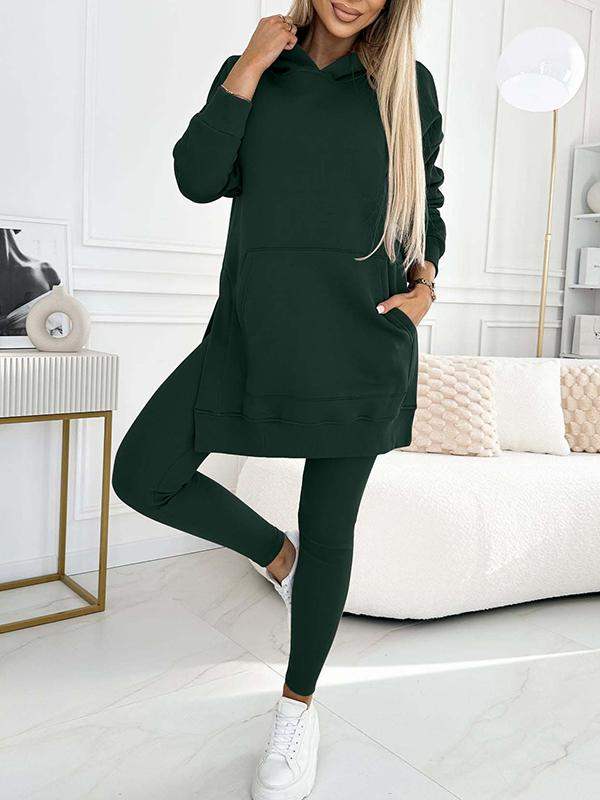 Zestaw damski - Casual - Luźny krój z kieszeniami - Idealny na co dzień