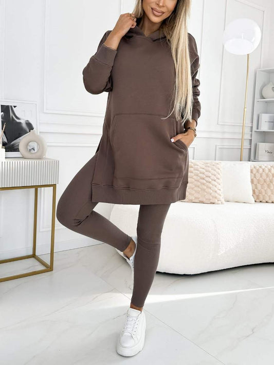 Zestaw damski - Casual - Luźny krój z kieszeniami - Idealny na co dzień