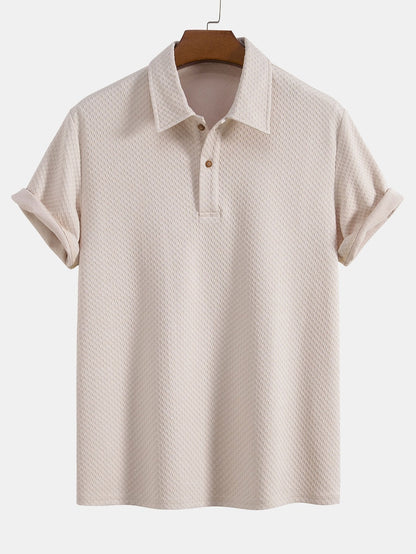Żakardowa koszulka polo