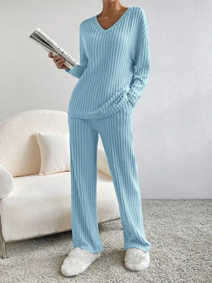 Shanna Fashion - Szykowny i stylowy jesienny damski strój kąpielowy z prążkowanym dekoltem V-neck