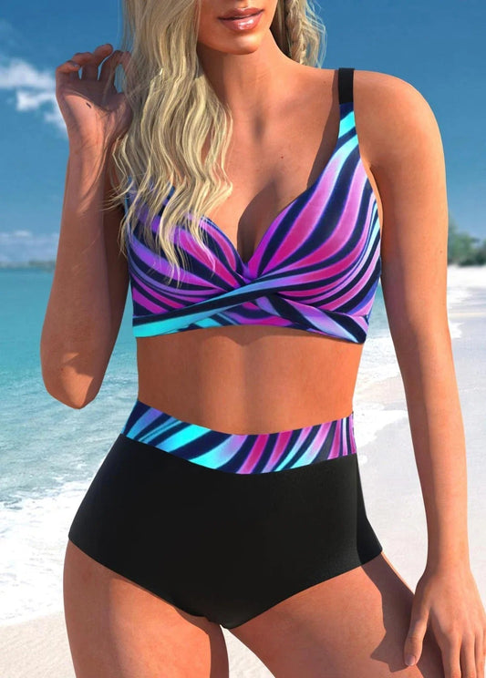 Bikini LD w kropki i paski