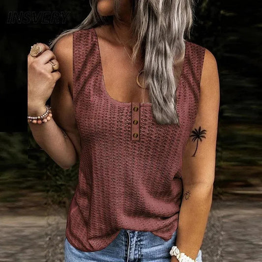 Stylowy damski top bez rękawów