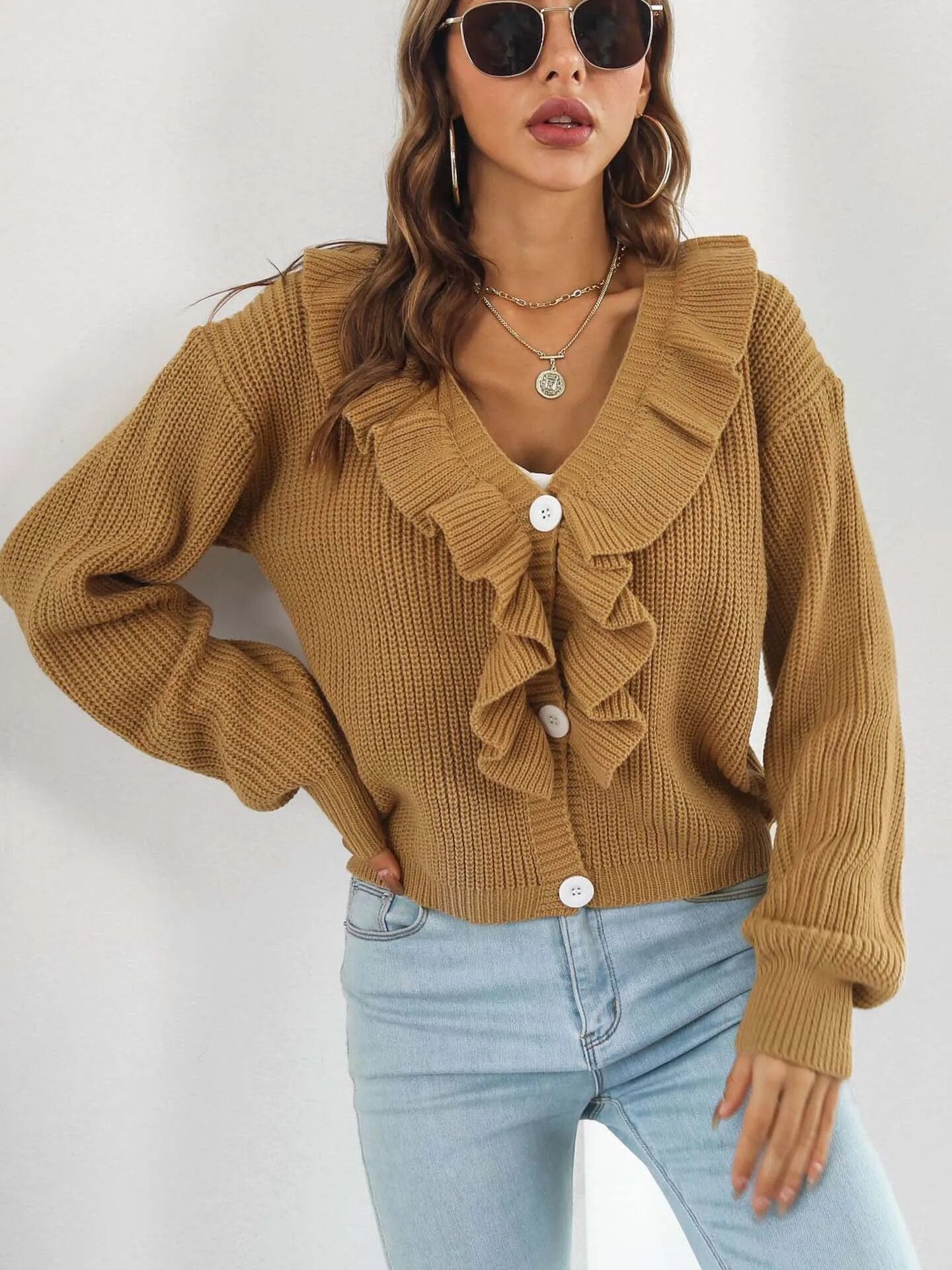 Bluzka Tami | Elegancka bluzka z falbankami